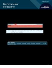 User Confirmation Spanish
