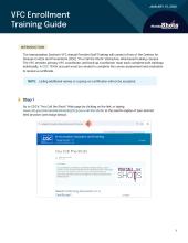 VFC Enrollment Training